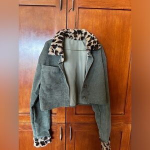 Corduroy set jacket & skirt